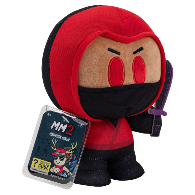 Персонажі мультфільмів - М'яка іграшка DevSeries Collector Plush Murder Mystery 2 Crimson Ninja 20 см (CRS0020)#3