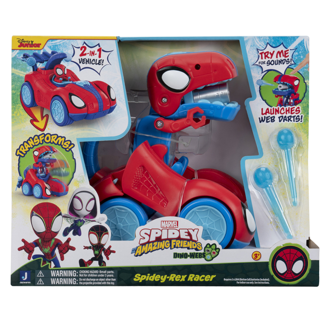 Трансформеры - Машинка-трансформер Marvel Spidey Feature Vehicle Spidey-Rex Racer (SNF0270)#7