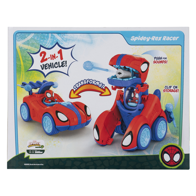 Трансформеры - Машинка-трансформер Marvel Spidey Feature Vehicle Spidey-Rex Racer (SNF0270)#8