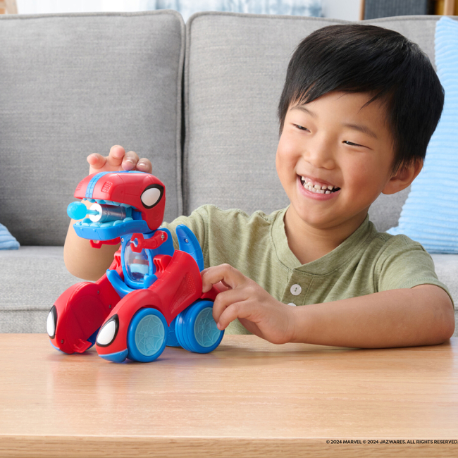 Трансформеры - Машинка-трансформер Marvel Spidey Feature Vehicle Spidey-Rex Racer (SNF0270)#9