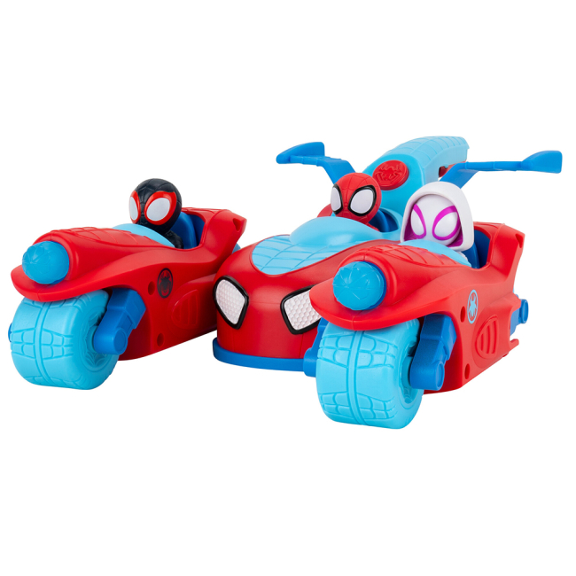 Автомоделі - Ігровий набір Marvel Spidey Deluxe Feature Vehicle Spidey Team Split Racer 3 в 1 (SNF0271)#2