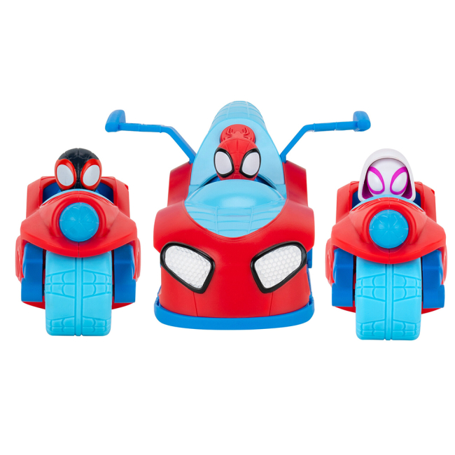 Автомоделі - Ігровий набір Marvel Spidey Deluxe Feature Vehicle Spidey Team Split Racer 3 в 1 (SNF0271)#3