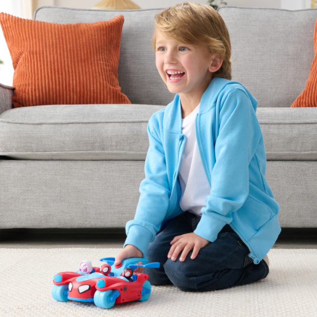 Автомоделі - Ігровий набір Marvel Spidey Deluxe Feature Vehicle Spidey Team Split Racer 3 в 1 (SNF0271)#9