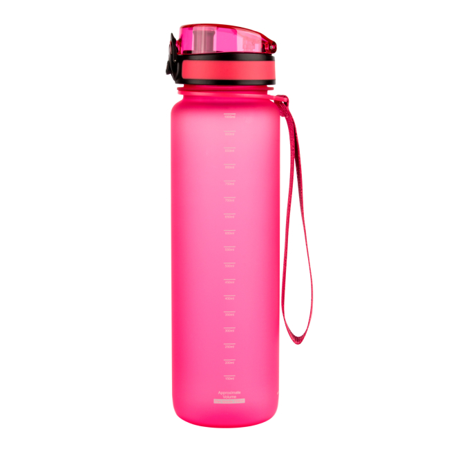 Пляшки для води - Пляшка для води Uzspace Frosted рожева 1000 мл (6955482370995)#2