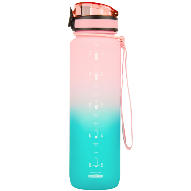 Бутылки для воды - Бутылка для воды Uzspace Frosted розово-голубая 1000 мл (6955482333020)#2