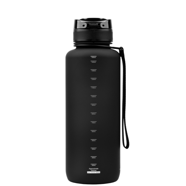 Бутылки для воды - Бутылка для воды Uzspace Frosted черная 1500 мл (6955482333556)#2