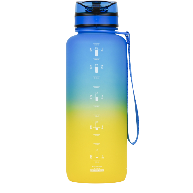 Бутылки для воды - Бутылка для воды Uzspace Frosted желто-голубая 1500 мл (6955482333129)#2