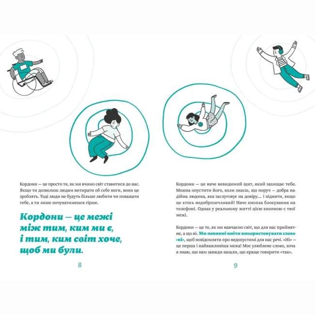 Познавательные книги (4-10 лет) - Книжка «Як казати «Ні». Встановлюйте кордони для ваших друзів, вашого тіла та вашого життя» (9789664484258)#6