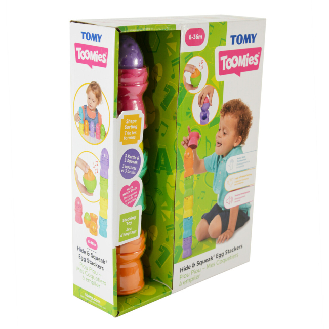 Развивающие игрушки - Развивающая игрушка Tomy Toomies Пирамидка из яиц-пищалок (124639)#3