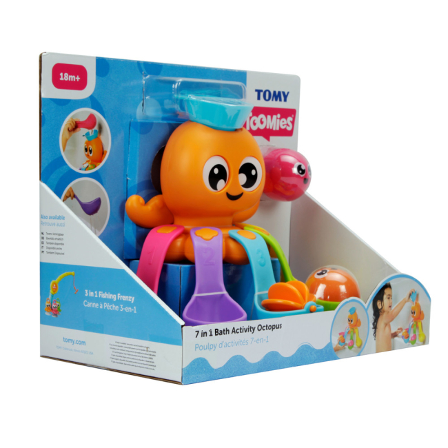 Игрушки для ванны - Игрушка для ванной Tomy Toomies Осьминог 7 в 1 (124643)#3