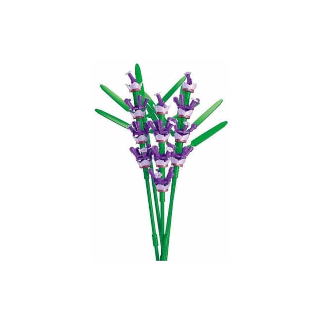 Конструктори з унікальними деталями - Конструктор Sluban Квіти Лаванда 221 деталь (M38-B1101-14)#3