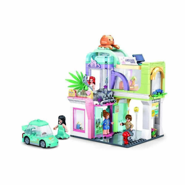 Конструктори з унікальними деталями - Конструктор Sluban Metropolis Готель Корона 451 деталь (M38-B1267)#2