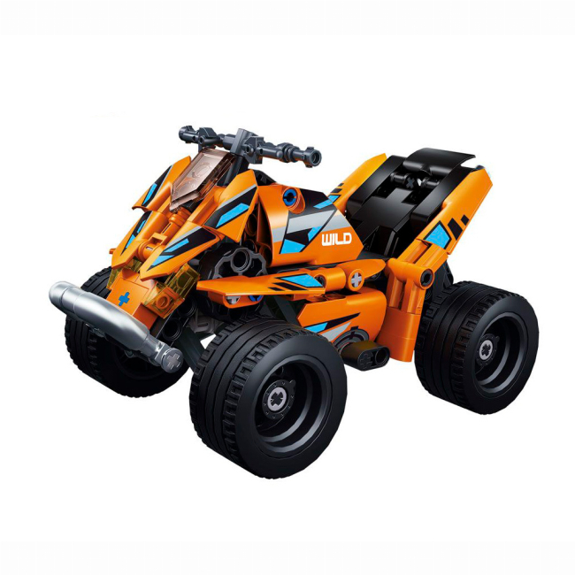 Конструктори з унікальними деталями - Конструктор Sluban Машина коричнева 176 деталей (M38-B1330)#2