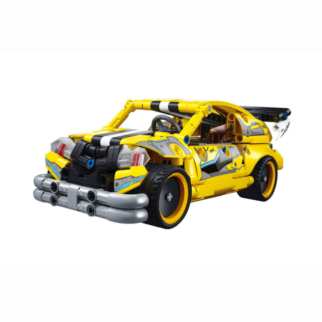 Конструктори з унікальними деталями - Конструктор Sluban Машина жовта 249 деталей (M38-B1333)#2