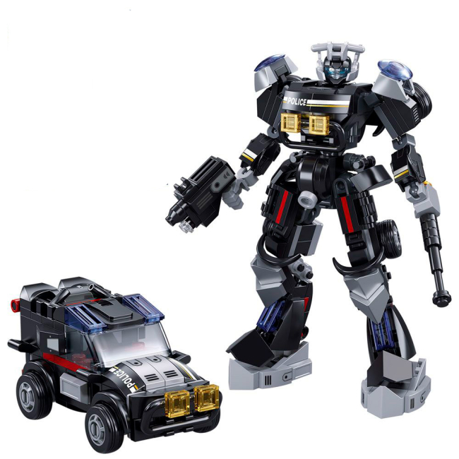 Конструкторы с уникальными деталями - Конструктор Sluban Робот полиция 247 деталей (M38-B1316)#2