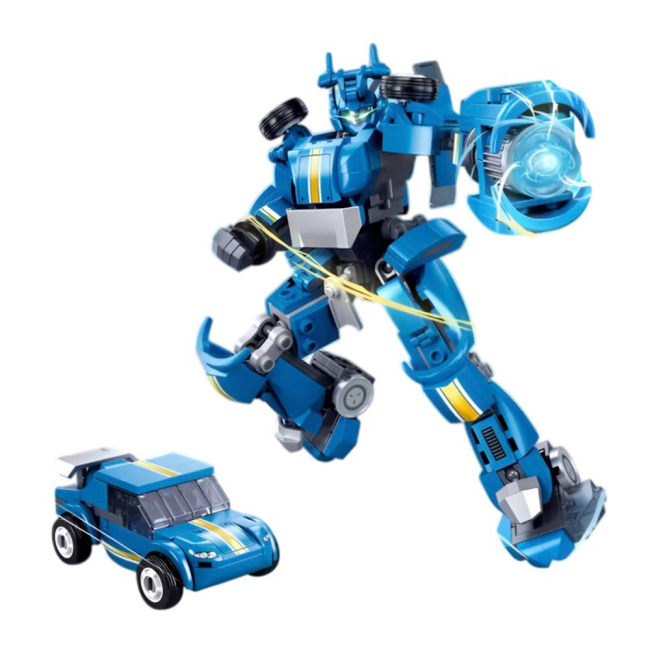 Конструктори з унікальними деталями - Конструктор Sluban Робот 253 деталей (M38-B1317)#3