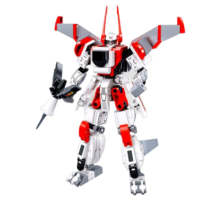 Конструкторы с уникальными деталями - Конструктор Sluban Робот-самолет 234 деталей (M38-B1281)#2