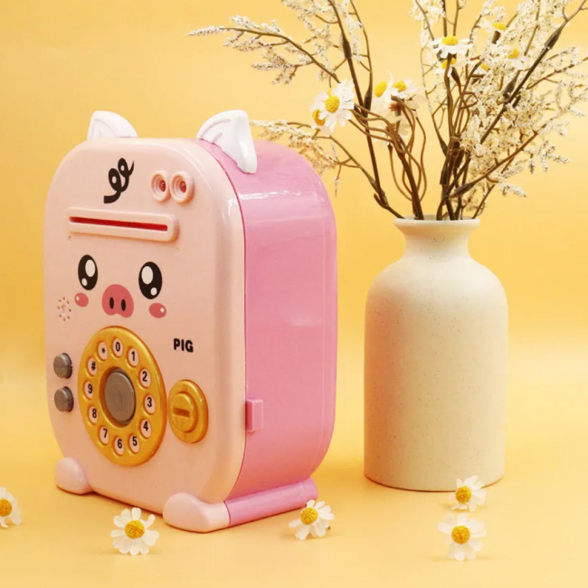 Дитячі кухні та побутова техніка - Іграшка Limo Toy Банківський термінал сейф Скарбничка рожевий (YY-47J-K-L-I/4)#3