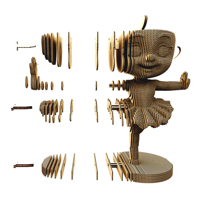 3D-пазлы - 3D пазл Cartonic Ballerina Cappuccina and friends 3 в 1 (CARTBALLER)#5