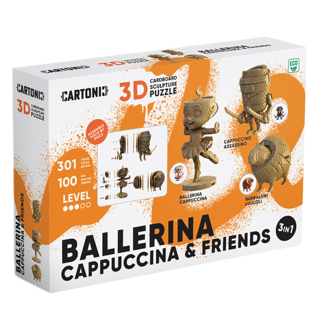3D-пазлы - 3D пазл Cartonic Ballerina Cappuccina and friends 3 в 1 (CARTBALLER)#8