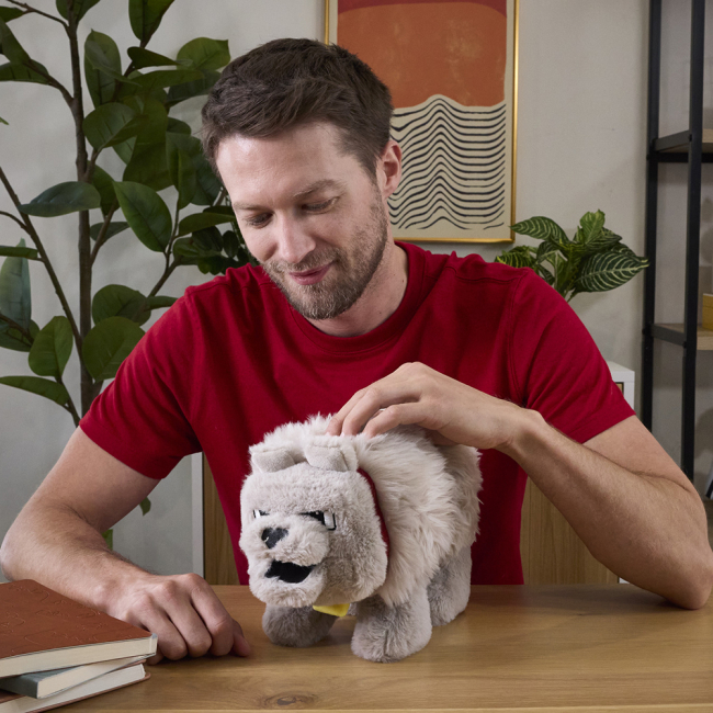 Мягкие животные - Интерактивная игрушка Minecraft Minecraft: фильм Волк Деннис (JKB90)#4