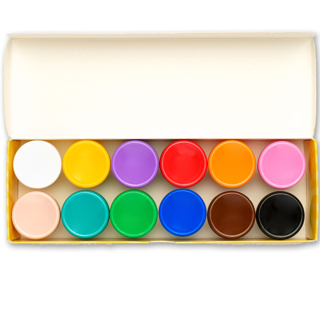 Канцтовары - Краски гуашь Школярик 12 цветов (83414901-UA)#2