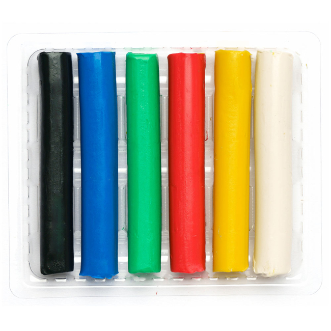 Набори для ліплення - Пластилін восковий Школярик 6 кольорів (83811905-UA)#2