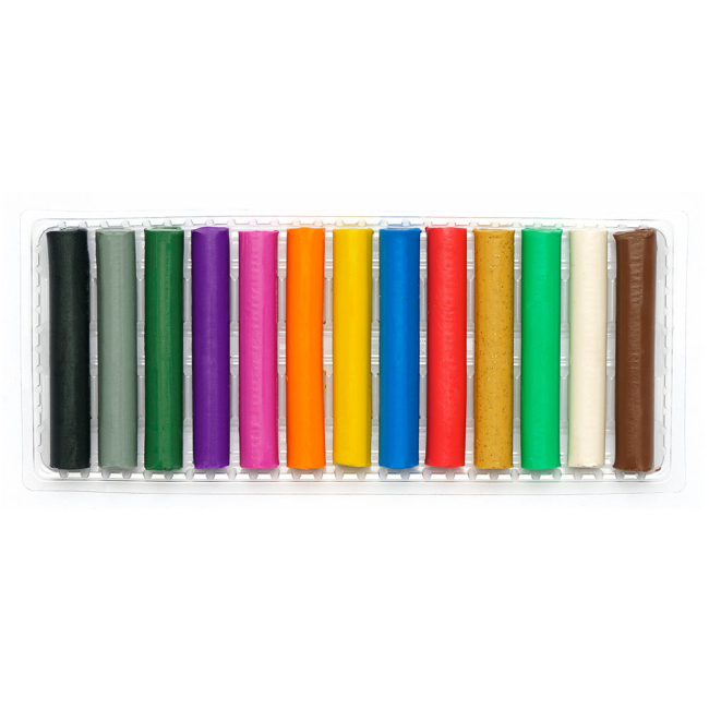 Набори для ліплення - Пластилін восковий Школярик 12 кольорів + 1 золотий колір у подарунок (303115007-UA)#2