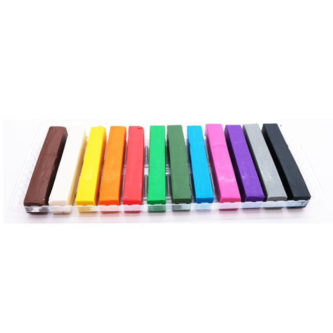 Набори для ліплення - Пластилін восковий Школярик 12 кольорів (83813908-UA)#2