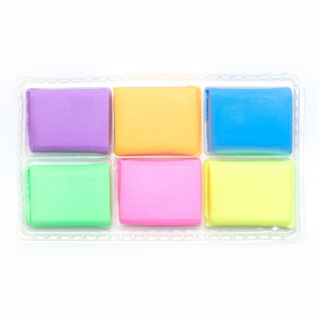 Наборы для лепки - Полимерная глина Школярик Флуоресцентная 6 цветов (83911902-UA)#2