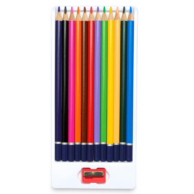 Канцтовары - Карандаши Школярик трехгранные 12 цветов (312110002-UA)#2