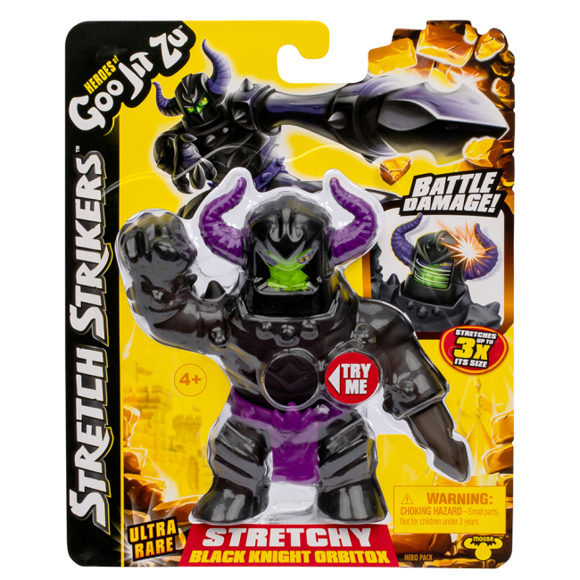 Антистрес іграшки - ​Стретч-антистрес Goo Jit Zu Орбітокс чорний лицар Стретч Страйкерс (124231)#2