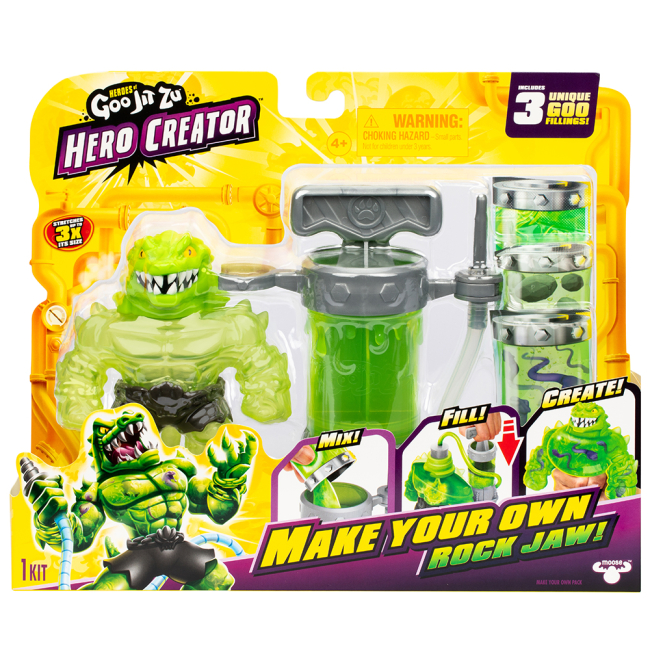 Антистрес іграшки - ​Ігровий набір стретч-антистрес Goo Jit Zu Рок Джо Кріейторс (124233)#3