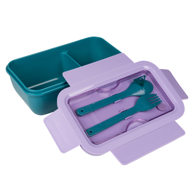 Ланч-бокси - Ланч-бокс Yes Fusion з приладдям фіолетово-зелений (708170)#3