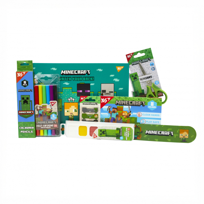 Канцтовари - Набір канцелярії Yes Minecraft 8 предметів (450174)#2