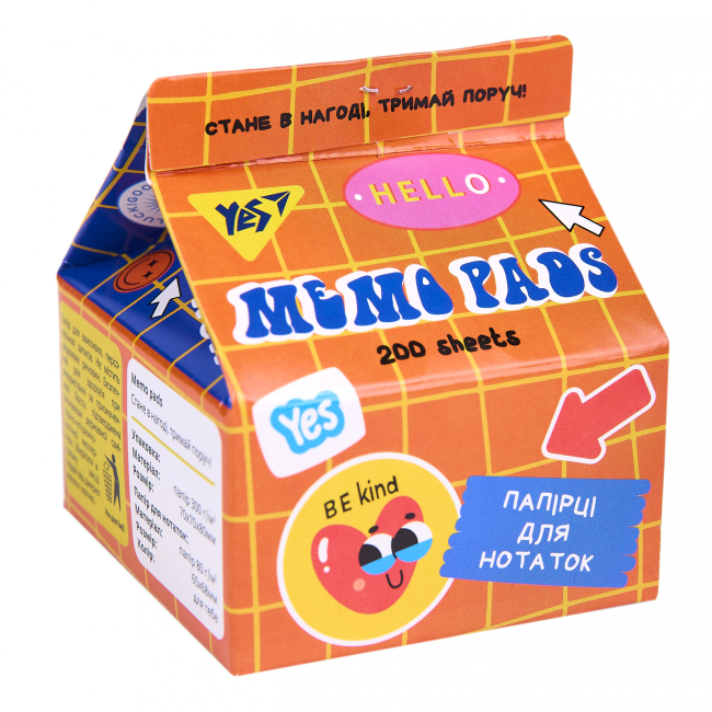 Канцтовары - Бумага для записей Yes Tetra Pak Sticky mood 200 листов (170321)#2