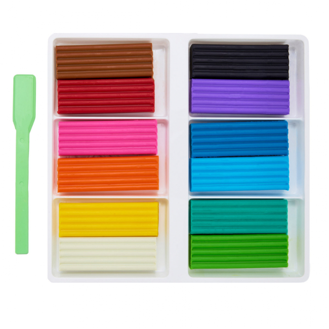 Наборы для лепки - Пластилин Yes Orange Line 12 цветов (540689)#2