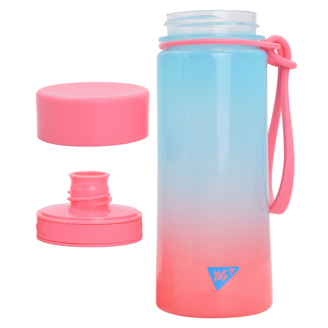 Бутылки для воды - Бутылка для воды Yes Fusion 400 мл розовато-голубая (708316)#3