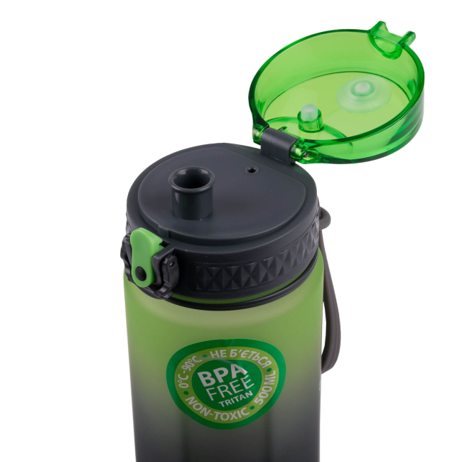 Бутылки для воды - Бутылка для воды Yes Fusion 500 мл серо-зеленая (708324)#5