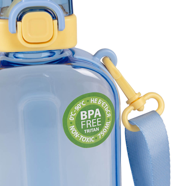Бутылки для воды - Бутылка-фляга Yes Fusion 750 мл желто-голубая (708196)#4
