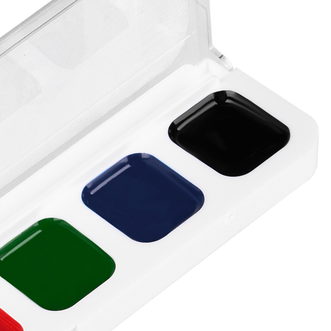 Канцтовары - Краски акварельные 1 Вересня Медовые 6 цветов (110269)#4