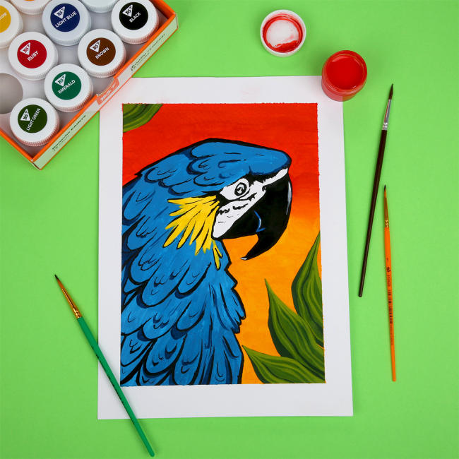 Канцтовари - Фарби гуаш Yes Orange Line 12 кольорів (230432)#5