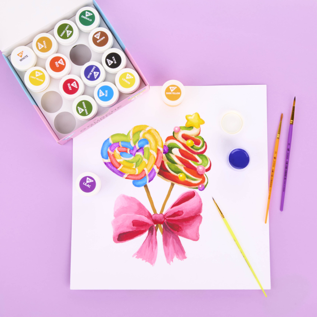 Канцтовари - Фарби гуаш Yes Pusheen 16 кольорів (230403)#5