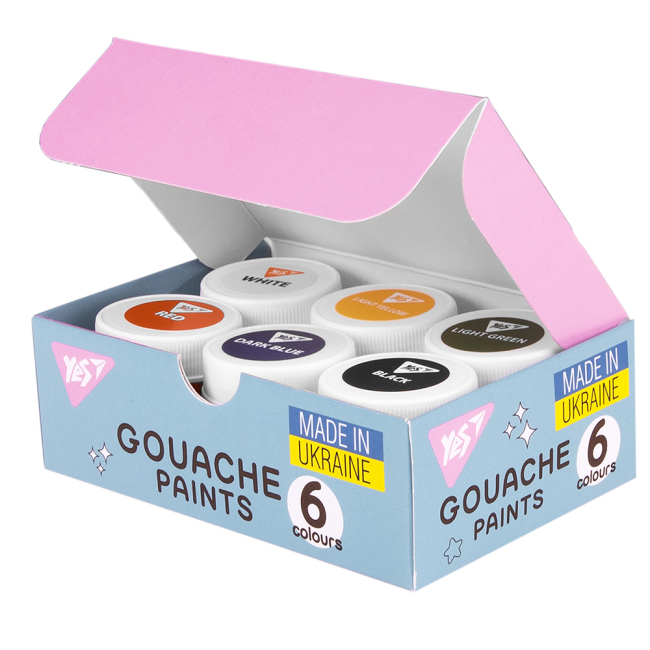 Канцтовары - Краски гуашь Yes Pusheen 6 цветов (230400)#3