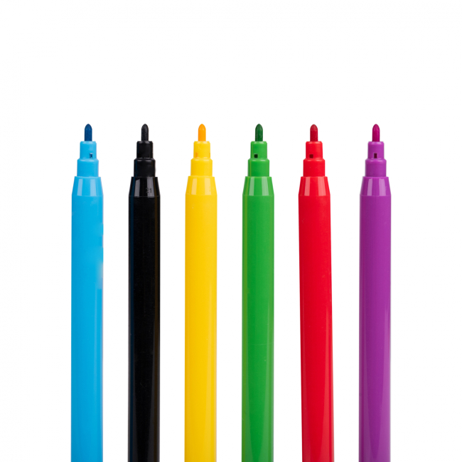 Канцтовары - Фломастеры Yes Orange line 6 цветов (650543)#5