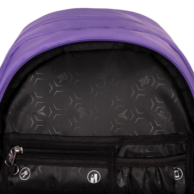 Рюкзаки и сумки - Рюкзак Yes Lilac Cubes T-113 (559966)#7