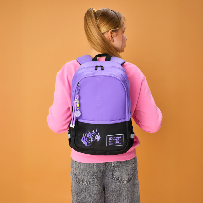 Рюкзаки и сумки - Рюкзак Yes Lilac Cubes T-113 (559966)#9