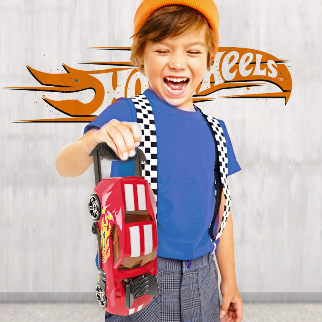 Паркінги і гаражі - Гоночний автомобіль-гараж Hot Wheels Червоний 2 в 1 (HWCC15R) #5