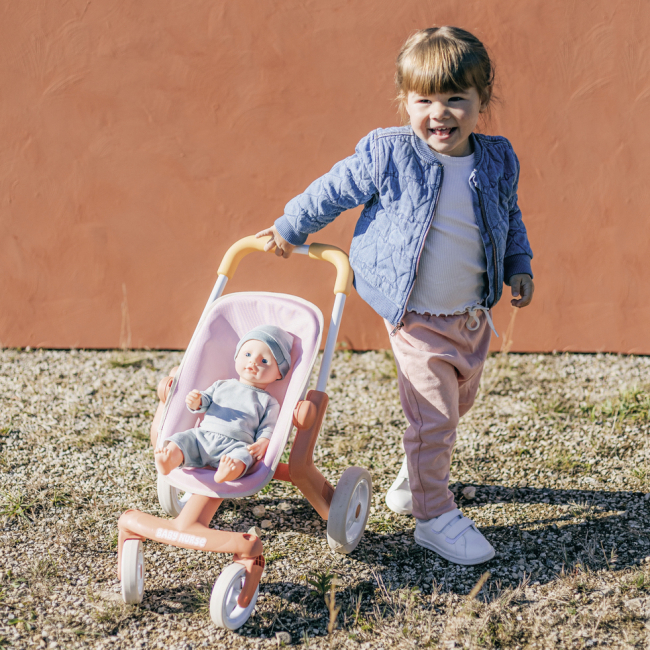Транспорт і улюбленці - Коляска для ляльки Smoby Baby Nurse Теракотова пудра Прогулянка (7600251224)#3