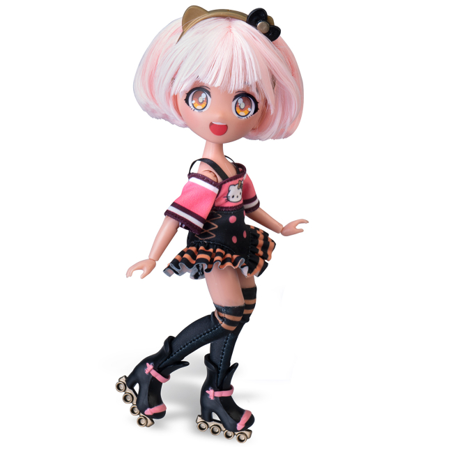 Ляльки - Лялька 4SF Manga Dolls Hello Kitty Золота Ролер Діва (HKTF1000)#2